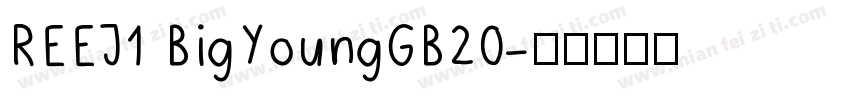 REEJ1 BigYoungGB20字体转换